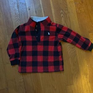 Carter's Red and Black Plaid Sherpa Jacket